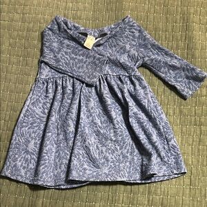 Harper Canyon Blue Textured Kids Dress
